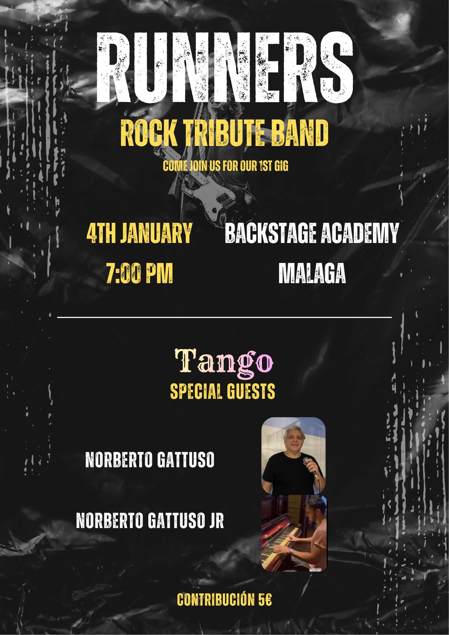 26 01 04 Backstage RUNNERS. ROCK TRIBUTE BAND - Imagen 1