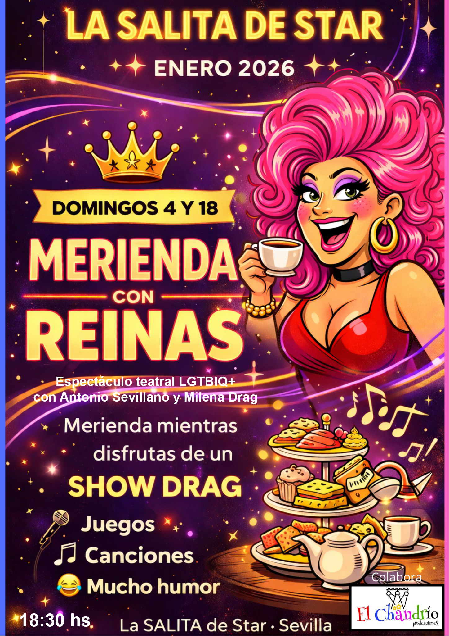 26 01 04 La Salita de Star MERIENDA CON REINAS - Imagen 1