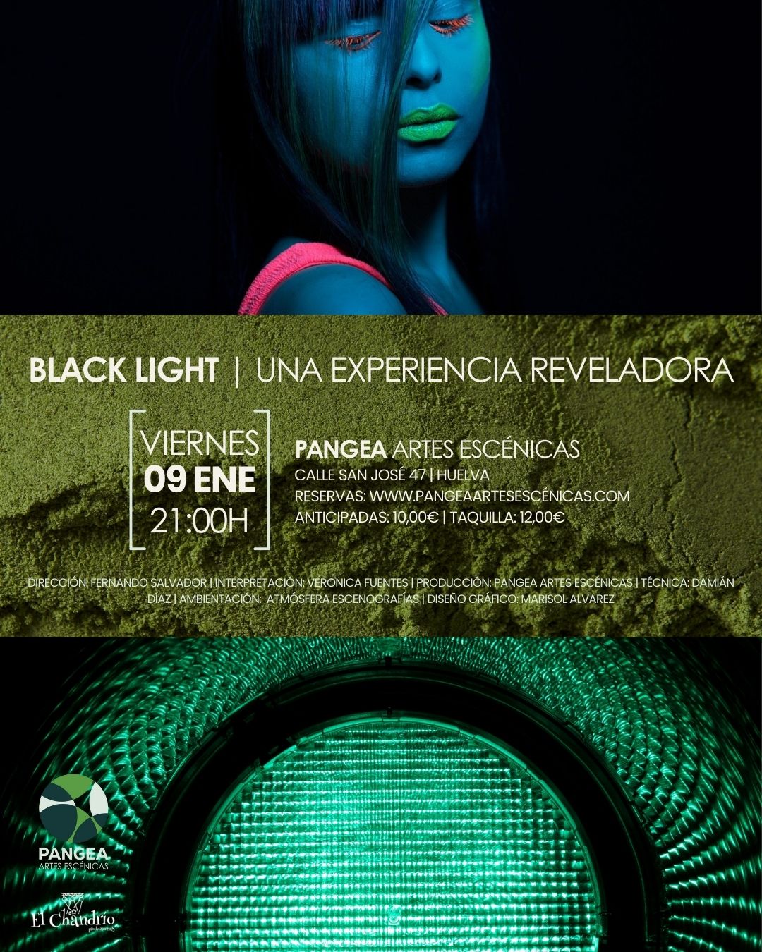 26 01 09 Pangea Huelva BLACK LIGHT Pase 02 BLACK LIGHT. UNA EXPERIENCIA REVELADORA - Imagen 1