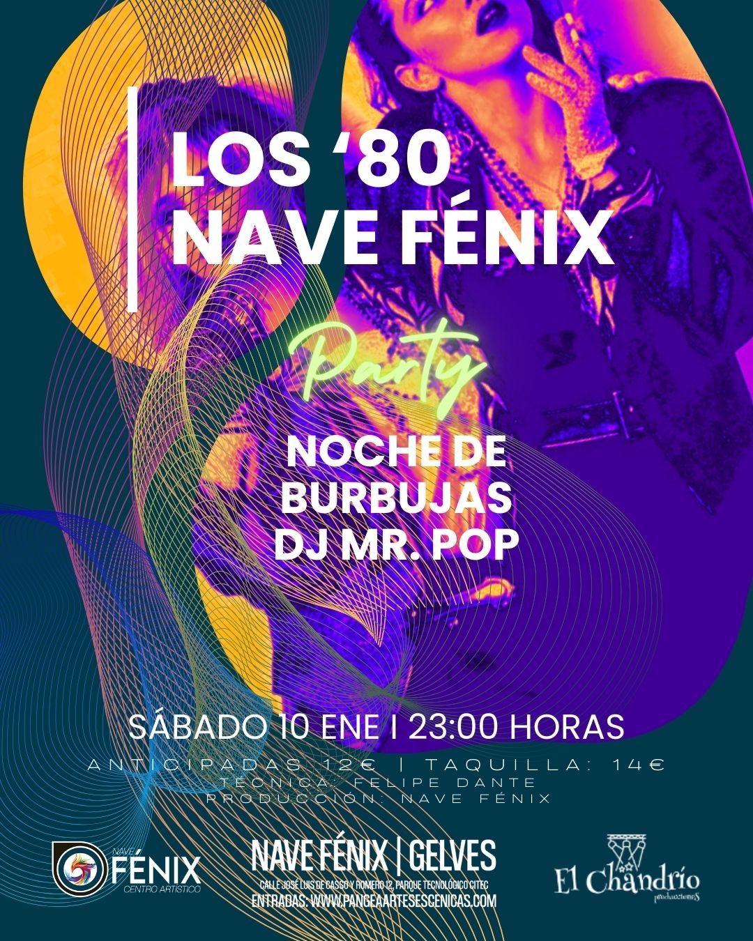 26 01 10 Fénix Party 80 LOS 80 - FIESTA DE BURBUJAS - Imagen 1