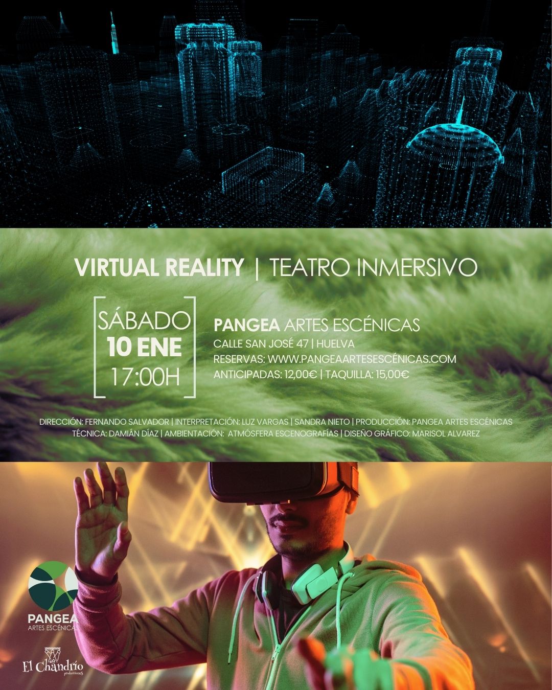 26 01 10 Pangea Huelva Virtual Reality Pase 1 VIRTUAL REALITY. TEATRO INMERSIVO - Imagen 1