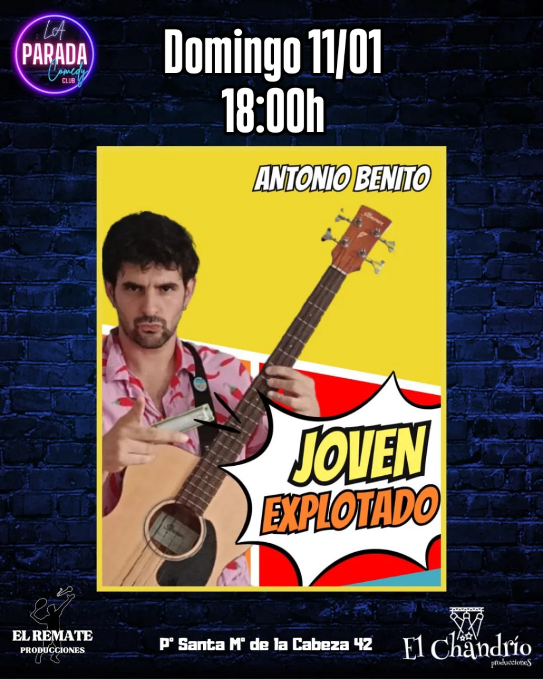 26 01 11 El Remate La Parada Comedy A JOVEN EXPLOTADO - Imagen 1