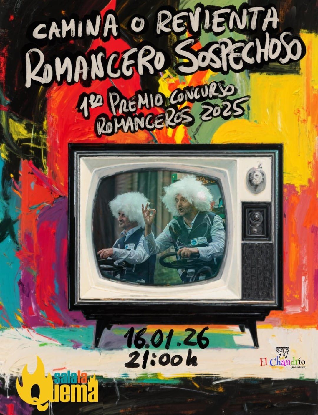 26 01 16 Anfi - Sala La Quemá CAMINA O REVIENTA. ROMANCERO SOSPECHOSO - Imagen 1