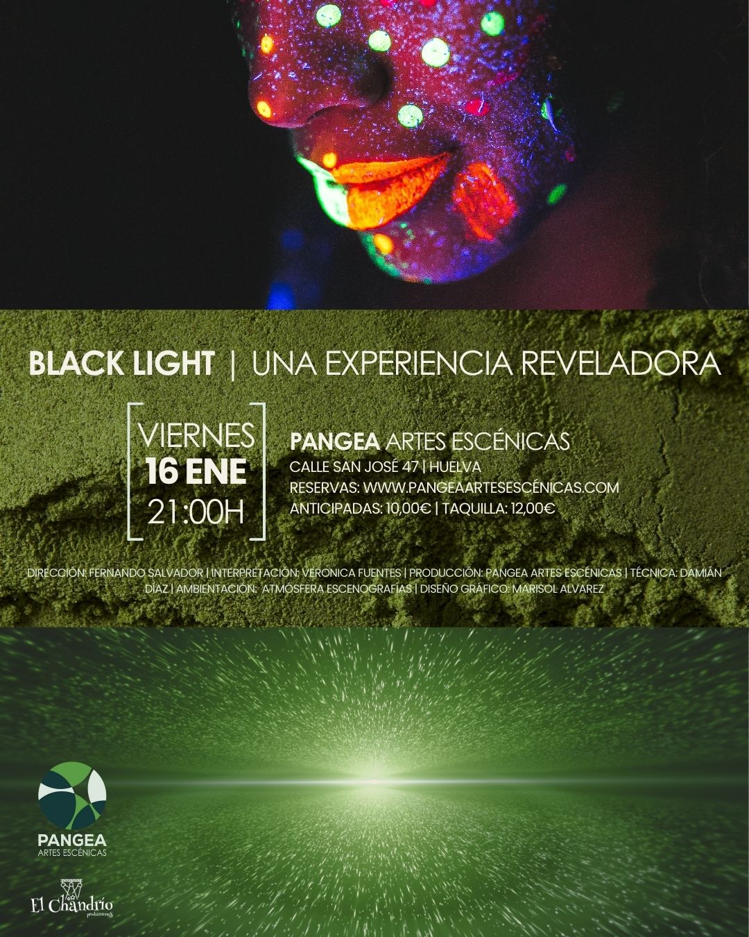 26 01 16 Pangea Huelva BLACK LIGHT Pase 02 BLACK LIGHT. UNA EXPERIENCIA REVELADORA - Imagen 1