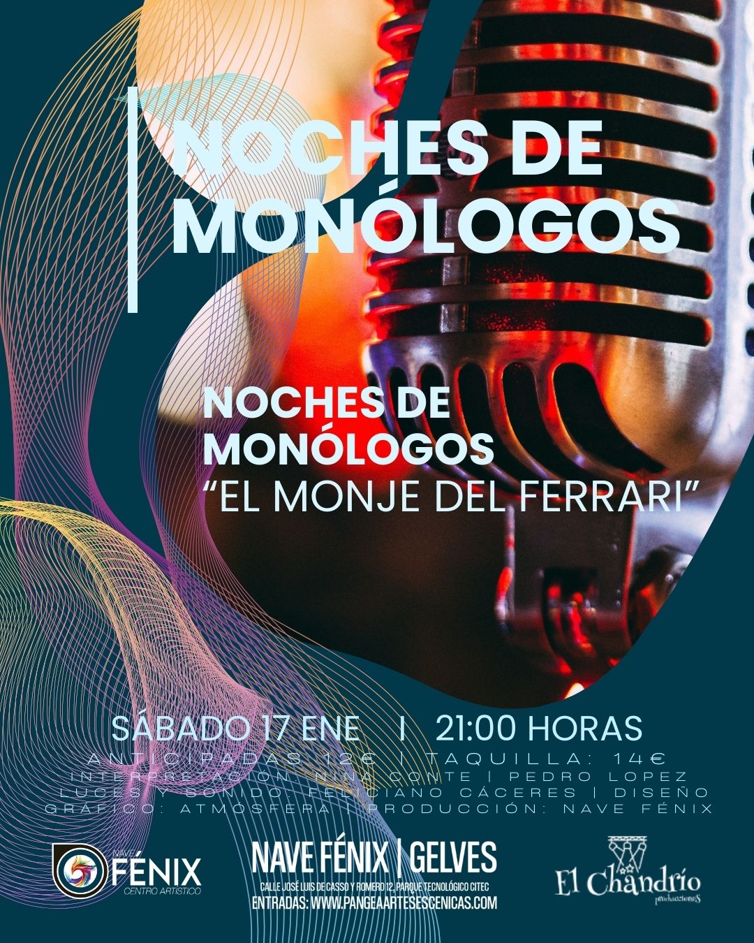 26 01 17 Fénix Monólogos NOCHES DE MONÓLOGOS - EL MONJE DEL FERRARI - Imagen 1