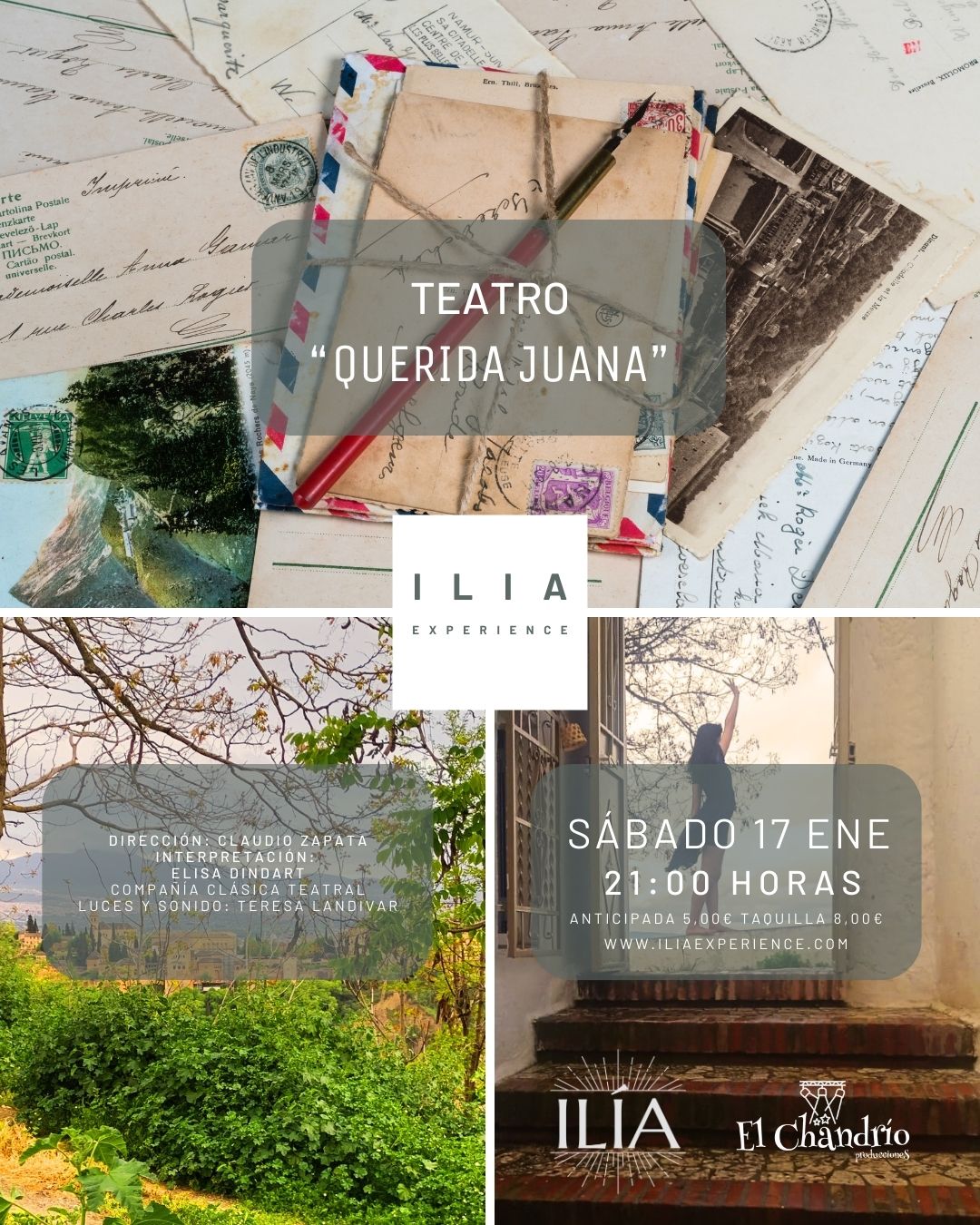 26 01 17 Ilia Teatro Pase 3 QUERIDA JUANA - Imagen 1