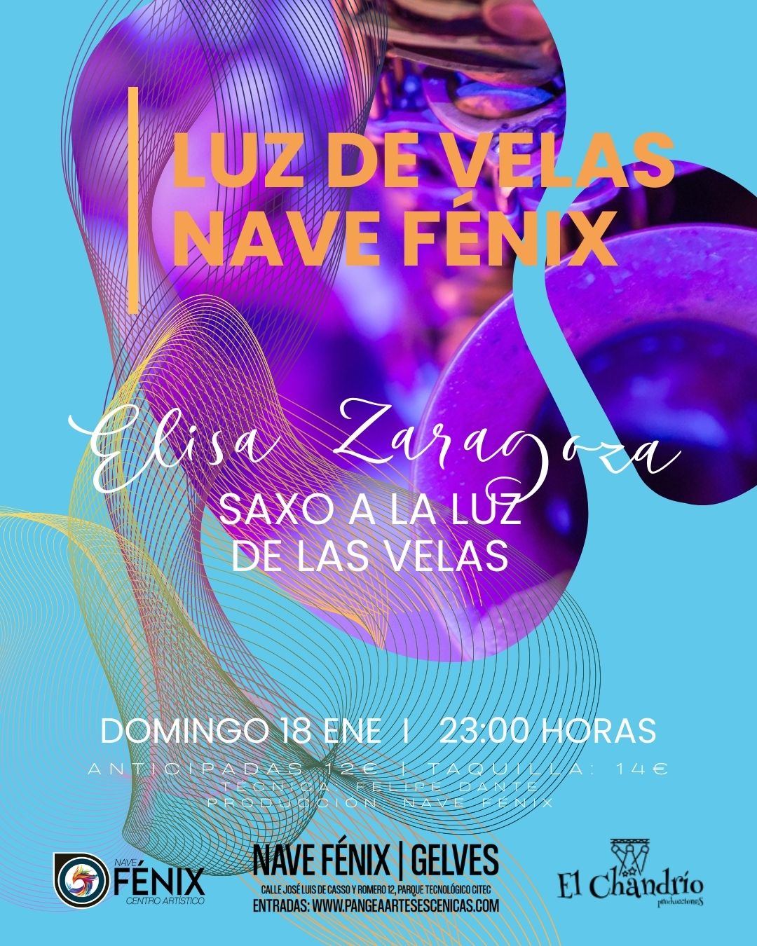 26 01 18 Fénix Saxo SAXO A LA LUZ DE LAS VELAS - ELISA ZARAGOZA - Imagen 1
