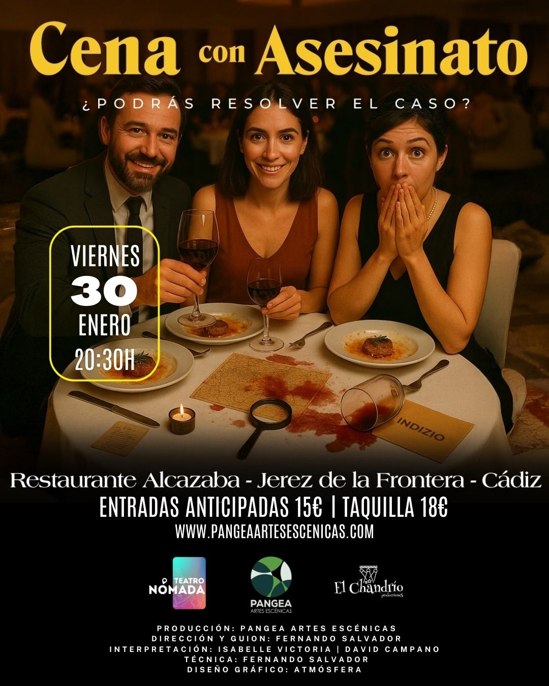26 01 30 Pangea Cena con Asesinato Jerez CENA CON ASESINATO - Imagen 1