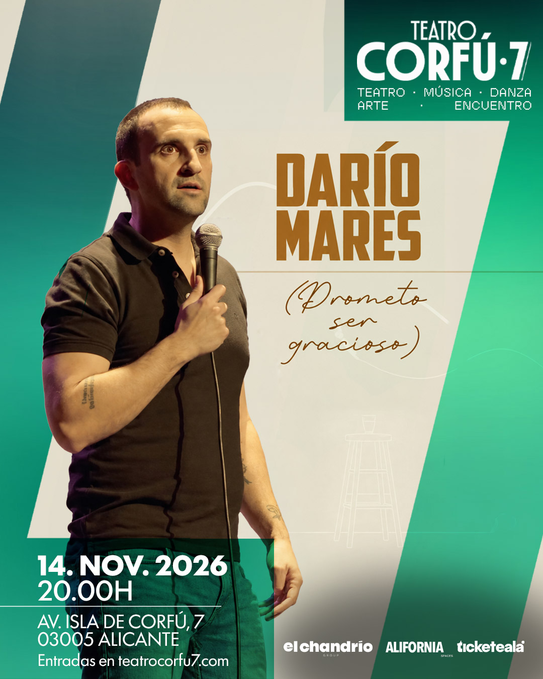Darío Mares · Prometo ser gracioso